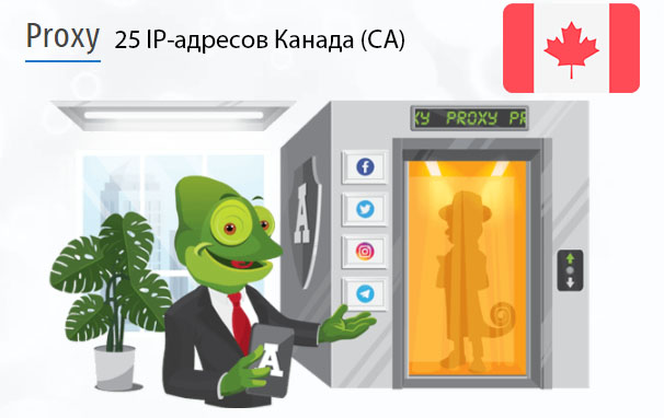 25 прокси оптом Canada (ca) Стоимость 25 пакетных прокси Канада (CA)